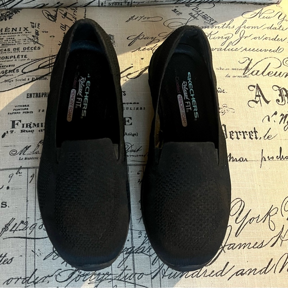 Skechers Reggae Fest 2.0 Relaxed Fit Memory Foam Shoes Size 8 Black SN 49679S - Picture 6 of 11